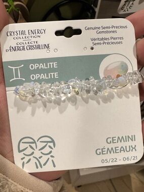 Opalite Chip Stretch Bracelet - Crystal Energy Collection